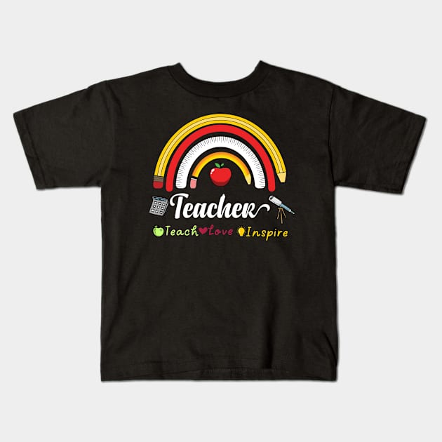 Teacher inspire Kids T-Shirt by Printashopus